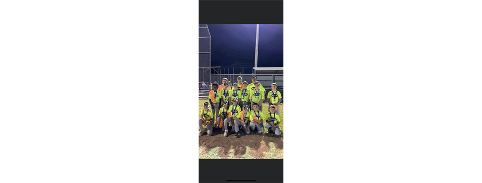 9-10 Baseball League Champions